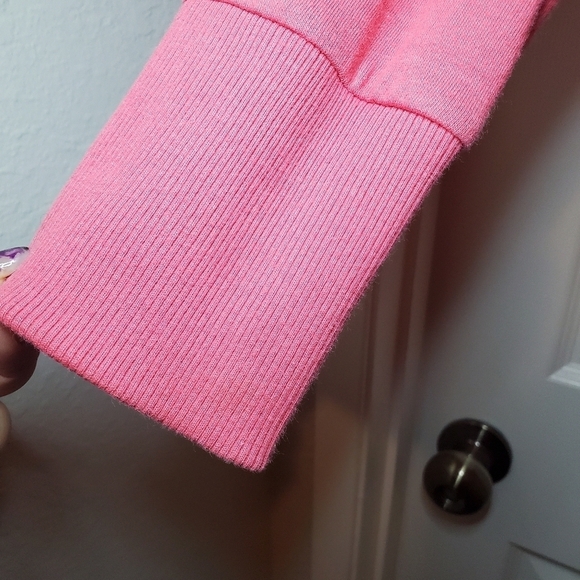 ANTHROPOLOGIE label SATURDAY SUNDAY coral hoodie Sz M - Picture 15 of 16